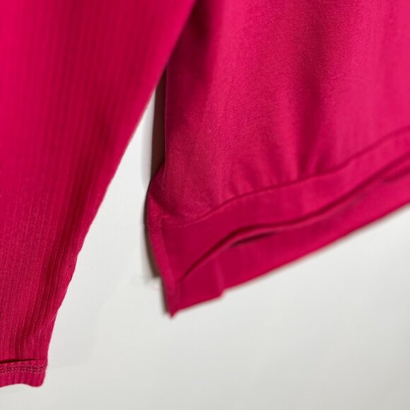 Ashlee by Amaryllis Fuchsia Womens Top Long Sleeve, Size x-small, Relaxed Fit - Picture 6 of 11